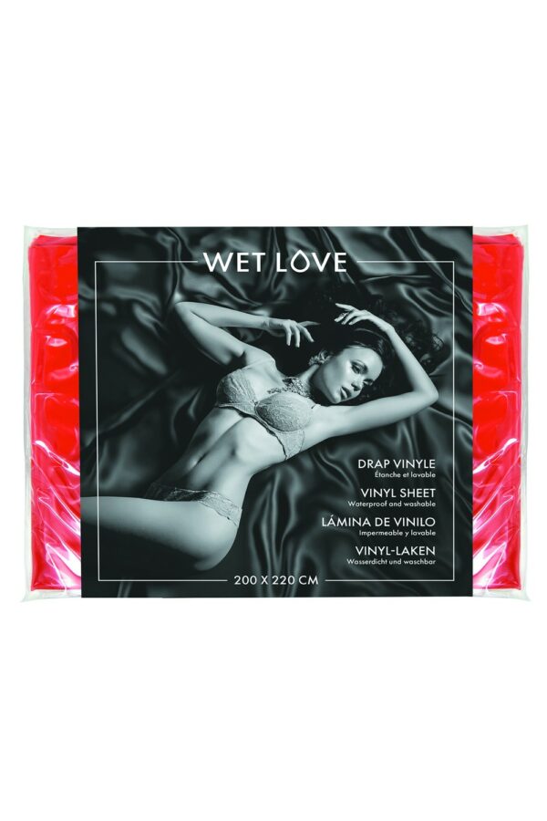 Drap vinyle rouge