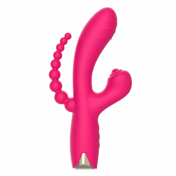 Vibromasseur triple stimulation